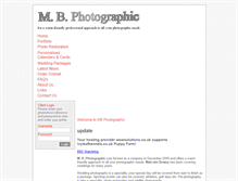 Tablet Screenshot of mbphotographic.com